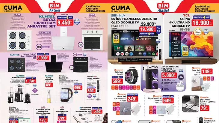 7-10 Ekim BİM Aktüel Ürünler Kataloğu Yayınlandı