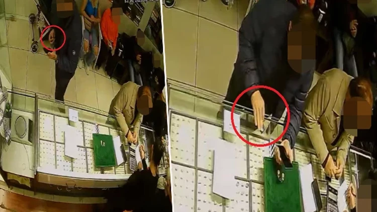 Samsun’da Kuyumcudan Altın Çalan Şüpheli Yakalandı Samsun’da Kuyumcudan Altın Çalan Şüpheli Yakalandı