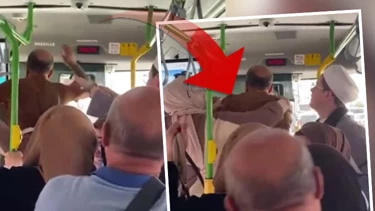 Otobüste Yumruklu Saldırı Otobüste Yumruklu Saldırı