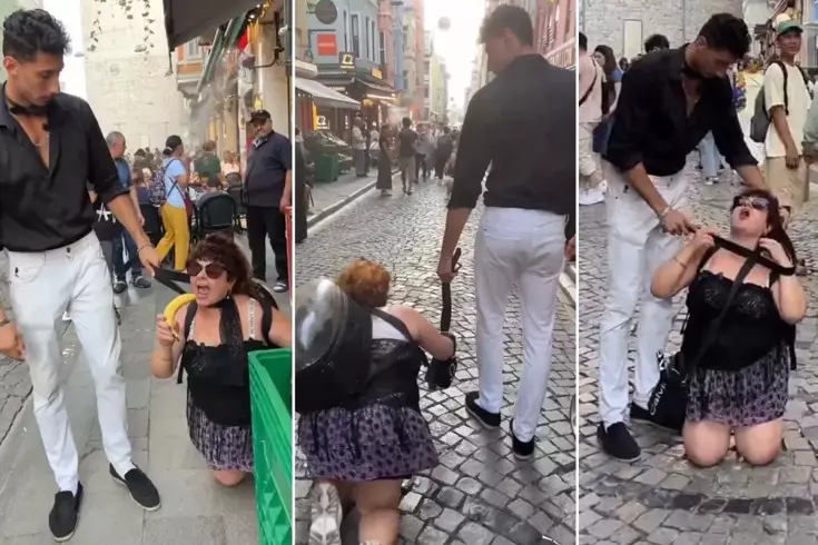 Beyoğlu'nda Tasma Görüntüleri Tepki Çekti: İki Kişi Tutuklandı