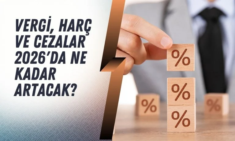 2026 Yılında Vergi, Harç ve Cezalar Yüzde 25,49 Artacak 2026 Yılında Vergi, Harç ve Cezalar Yüzde 25,49 Artacak