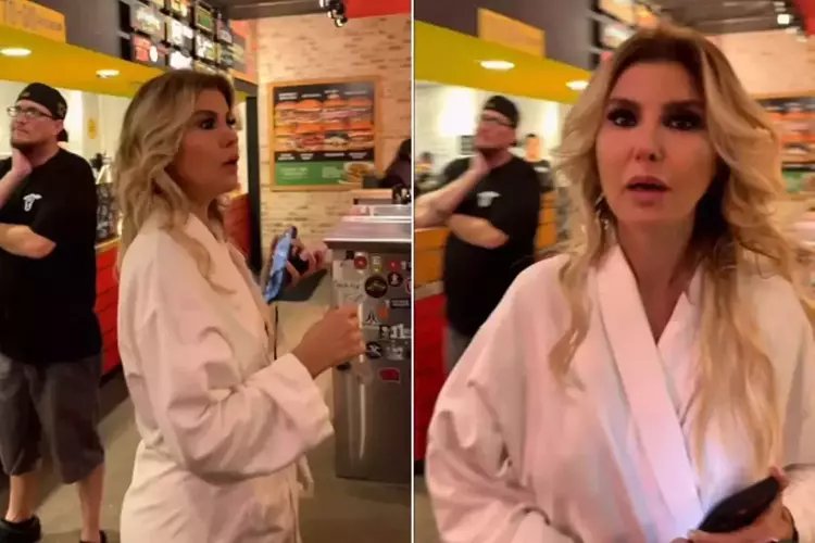 Gülben Ergen ABD'de Bornozuyla Hamburgerciye Gitti: Paylaşımı Kısa Sürede Viral Oldu Gülben Ergen ABD'de Bornozuyla Hamburgerciye Gitti: Paylaşımı Kısa Sürede Viral Oldu