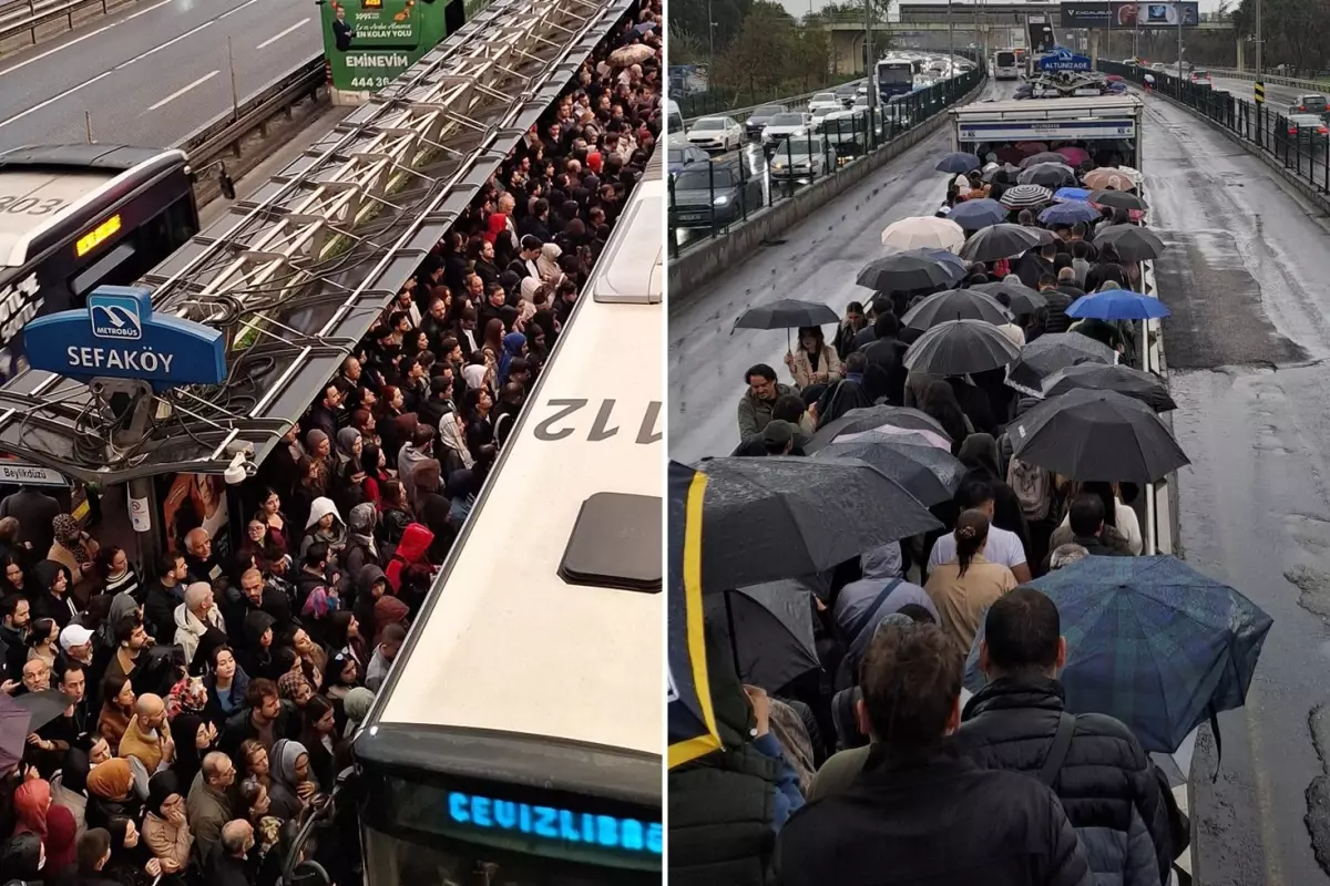 İstanbul’da Metrobüs Seferleri Durdu, Sabah Saatlerinde Ulaşım Aksadı İstanbul’da Metrobüs Seferleri Durdu, Sabah Saatlerinde Ulaşım Aksadı