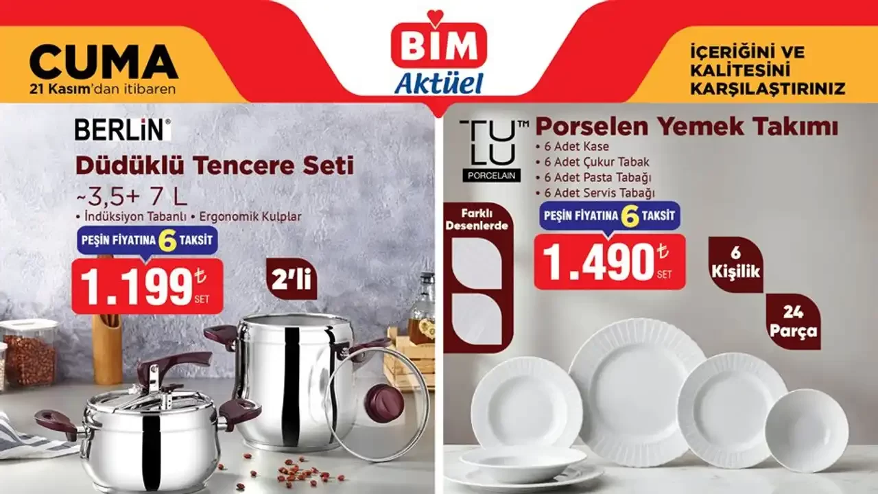 BİM 21 Kasım 2025 Aktüel Ürün Kataloğu Yayınlandı BİM 21 Kasım 2025 Aktüel Ürün Kataloğu Yayınlandı