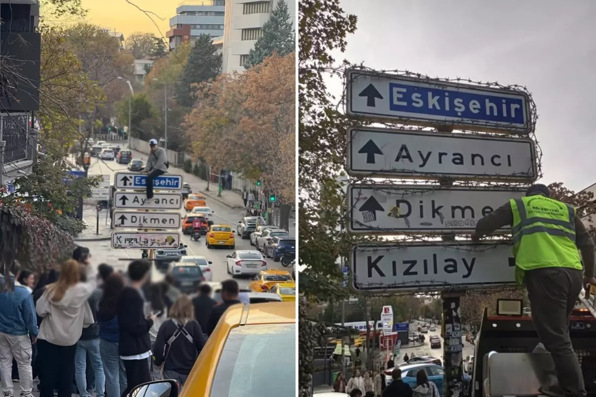 Kızılay Tabelası Önünde Fotoğraf Akımı Bıçaklı Saldırıyla Kesildi Kızılay Tabelası Önünde Fotoğraf Akımı Bıçaklı Saldırıyla Kesildi