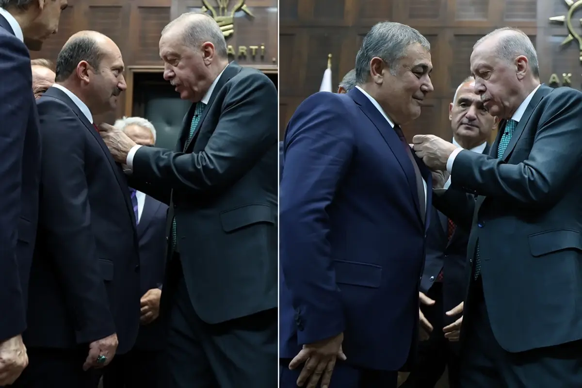İki Belediye Başkanı AK Parti'ye Katıldı: Rozetleri Erdoğan Taktı İki Belediye Başkanı AK Parti'ye Katıldı: Rozetleri Erdoğan Taktı
