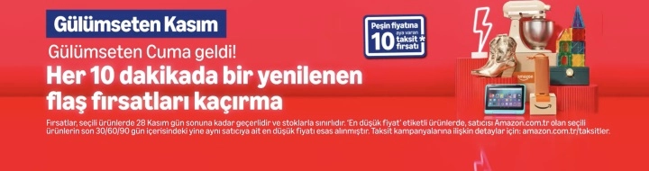 Amazon Gülümseten Kasım İndirimleri Bugün Sona Eriyor