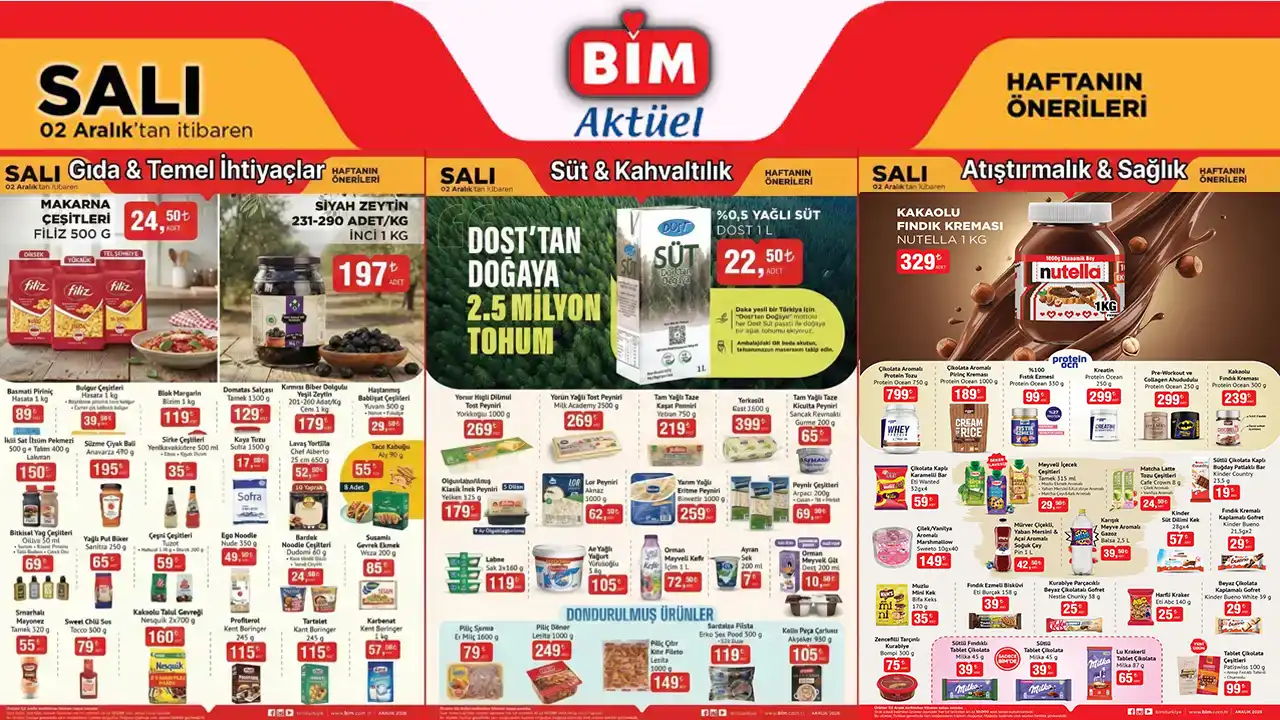 BİM 2 Aralık 2025 Kataloğu Yayınlandı