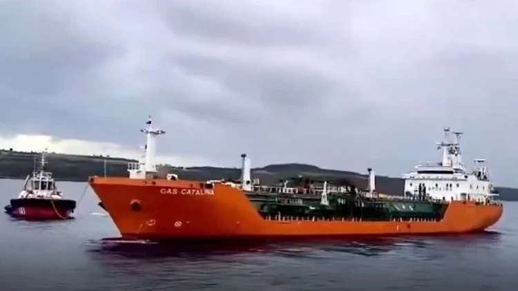 Çanakkale Boğazı’nda LPG Yüklü Tanker Arızalandı Çanakkale Boğazı’nda LPG Yüklü Tanker Arızalandı