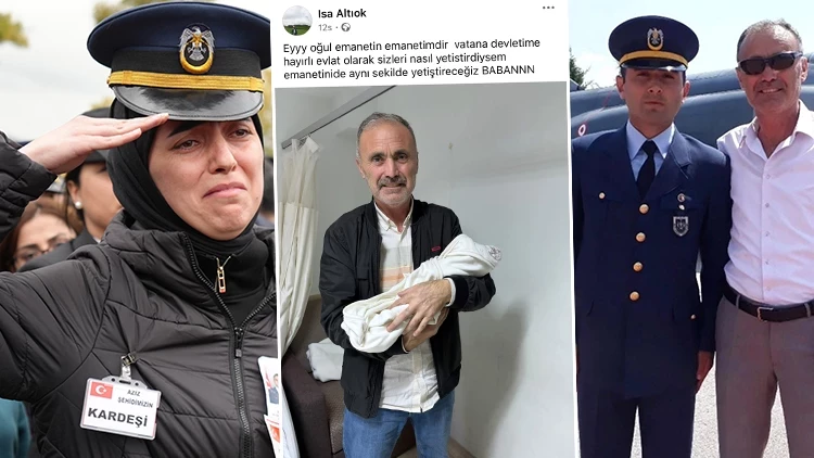 Şehit Astsubay Emre Altıok’un Kızı Gökçe Dünyaya Geldi Şehit Astsubay Emre Altıok’un Kızı Gökçe Dünyaya Geldi