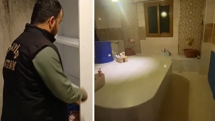 Hatay'daki Masaj Salonunda Yapılan Denetimde Gizli Bölme Ortaya Çıktı