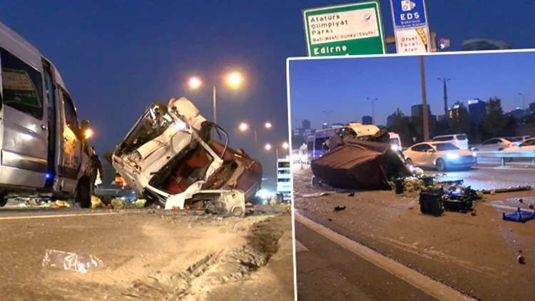 TEM Otoyolu'nda Sabah Yoğunluğu: Zincirleme Kaza Trafiği Kilitledi