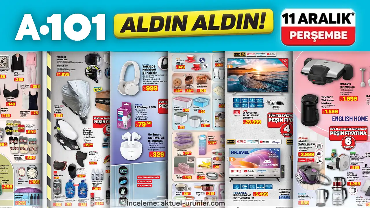 A101 11 Aralık 2025 Aktüel Kataloğu Yayınlandı: Teknolojiden Ev Ürünlerine Büyük İndirimler A101 11 Aralık 2025 Aktüel Kataloğu Yayınlandı: Teknolojiden Ev Ürünlerine Büyük İndirimler