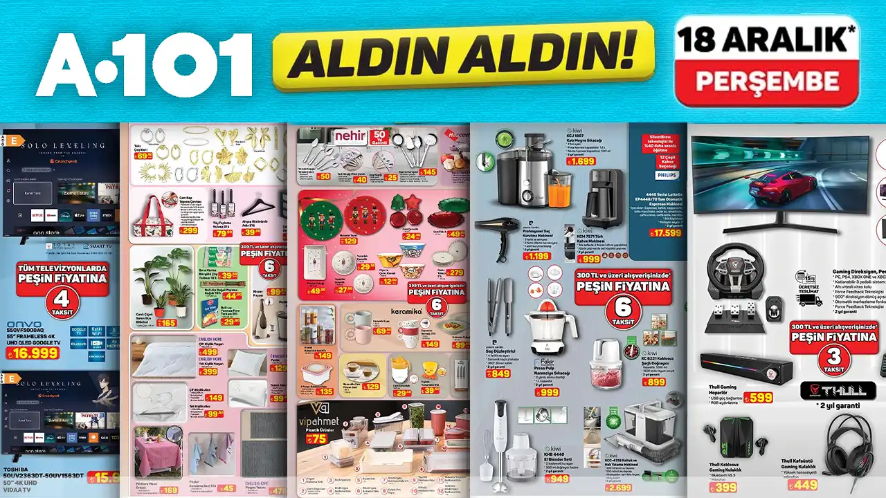 A101 18 Aralık 2025 Aktüel Ürünler Kataloğu Yayında A101 18 Aralık 2025 Aktüel Ürünler Kataloğu Yayında