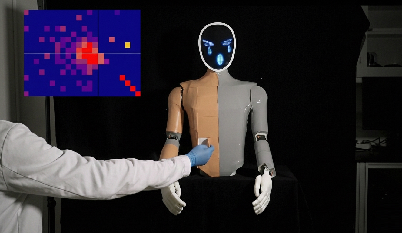 Robotlar İçin Acı ve Hasarı Algılayan Yapay Deri Geliştirildi: NRE-Skin Tanıtıldı Robotlar İçin Acı ve Hasarı Algılayan Yapay Deri Geliştirildi: NRE-Skin Tanıtıldı