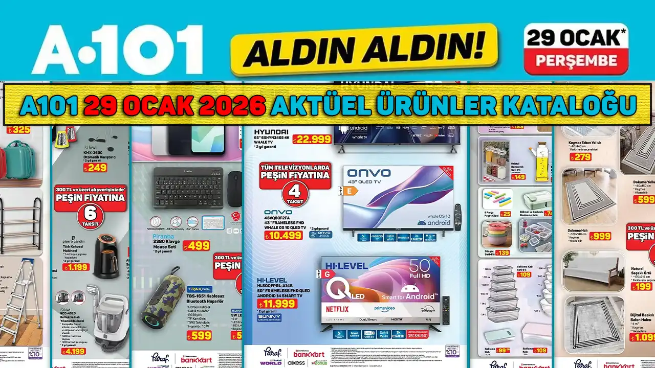 A101 29 Ocak 2026 Aktüel Ürünler Kataloğu Yayında