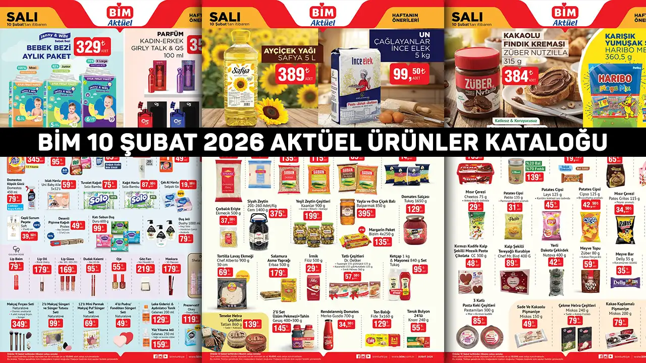 BİM 10 Şubat 2026 Aktüel Kataloğu Açıklandı: Bu Salı Hangi Ürünler Gelecek?