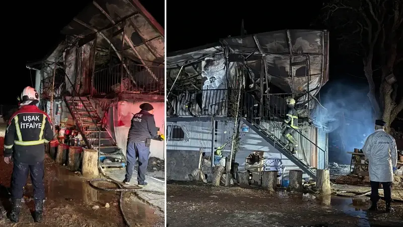 Prefabrik Evde Yangın Faciası: Karı Koca Hayatını Kaybetti