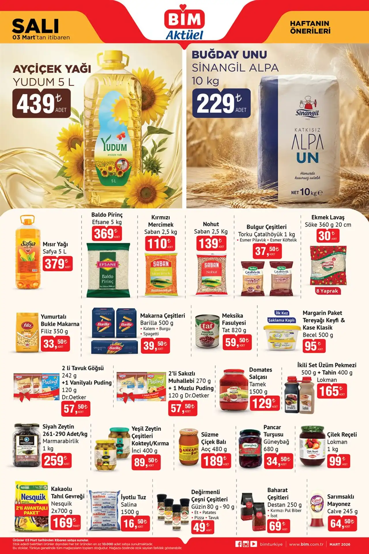 BİM 3 Mart 2026 Aktüel Kataloğu Yayınlandı: İşte Haftanın İndirimli Ürünleri