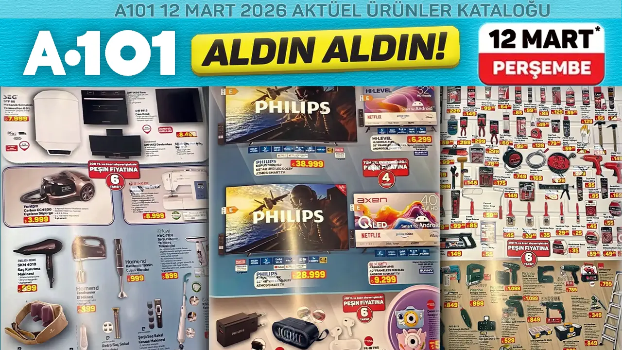 A101 12 Mart 2026 Aktüel Ürünler Kataloğu: Perşembe Fırsatları Açıklandı