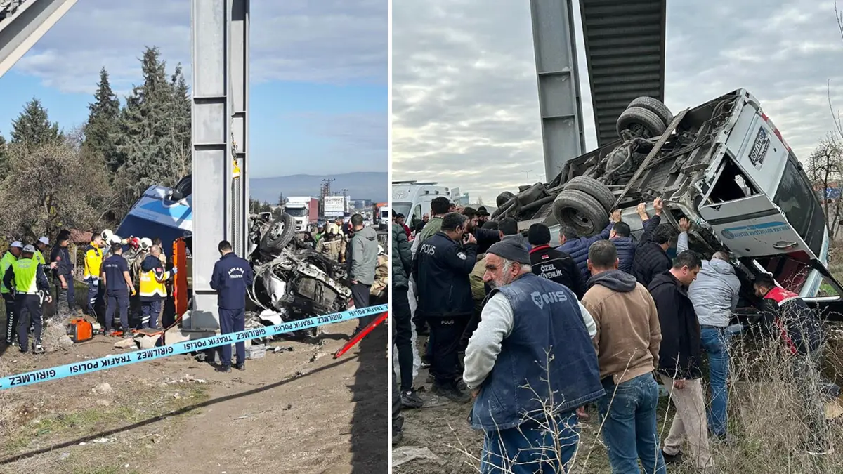 Ankara’da Feci Otobüs Kazası 4 Kişi Hayatını Kaybetti 13 Yaralı Var