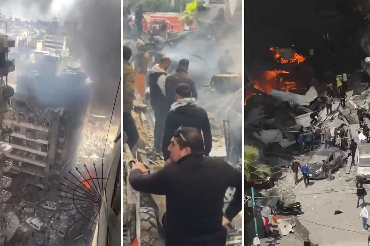 İsrail’den Lübnan’a Tarihi Hava Saldırısı Bölge Adeta Savaş Alanına Döndü