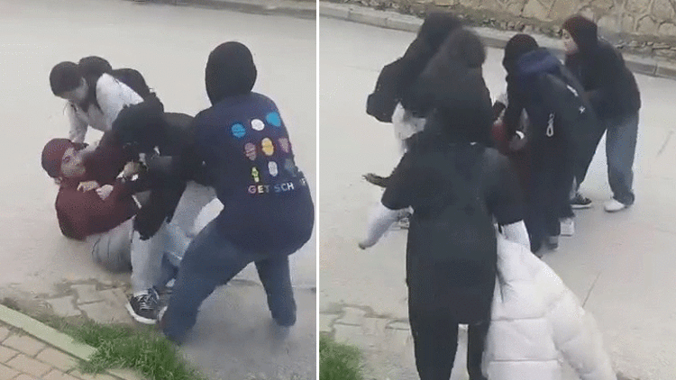 Bursa’da Akran Zorbalığı Kameraya Yansıdı Öğrenci Tekme Tokat Darbedildi