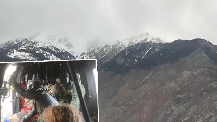 Artvin Yusufeli’nde Yaralanan Vatandaş Helikopterle Erzurum’a Sevk Edildi