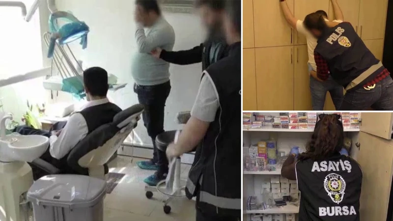 Bursa’da Sahte Doktor Operasyonu: Evleri Kaçak Polikliniğe Çevirmişler! 17 Gözaltı Bursa’da Sahte Doktor Operasyonu: Evleri Kaçak Polikliniğe Çevirmişler! 17 Gözaltı