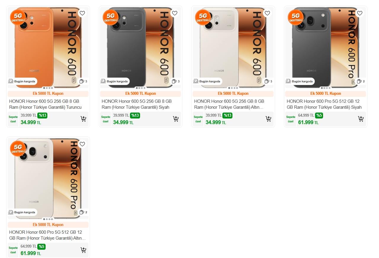 Honor 600 Serisi Türkiye’de Satışa Sunuldu Fiyatlar Belli Oldu