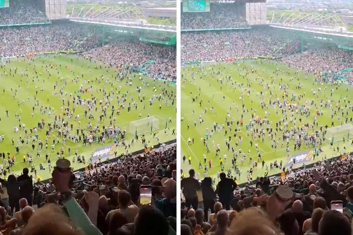 Celtic Son Dakikalarda Şampiyon Oldu Taraftarlar Sahaya Akın Etti