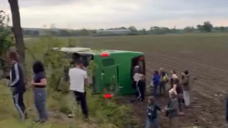 Çanakkale Biga’da Otobüs Devrildi Çok Sayıda Yaralı Var