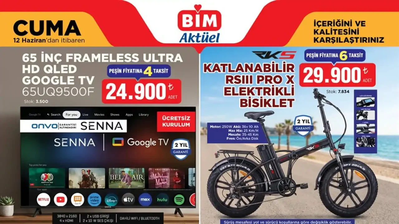 BİM 12 Haziran Kataloğu Açıklandı, Raflara Gelecek 119 Ürün Belli Oldu BİM 12 Haziran Kataloğu Açıklandı, Raflara Gelecek 119 Ürün Belli Oldu