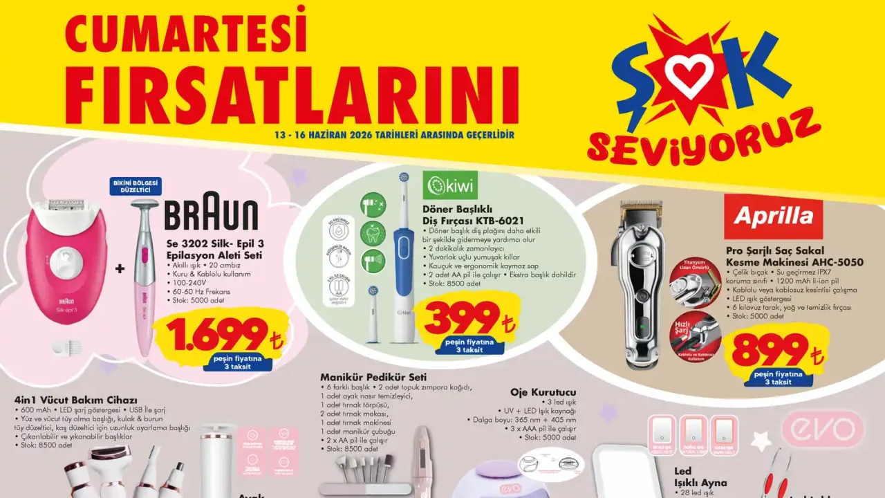 ŞOK 13 Haziran 2026 Aktüel Kataloğu Yayınlandı: Kişisel Bakımdan PS5’e Dikkat Çeken İndirimler
