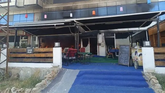 Siirt Üniversitesi Çevresindeki Kafe Yangında Kullanılamaz Hale Geldi