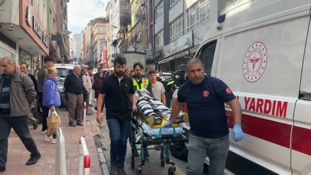 Samsun İlkadım'da Kuryenin Yaralandığı Kaza Kamerada