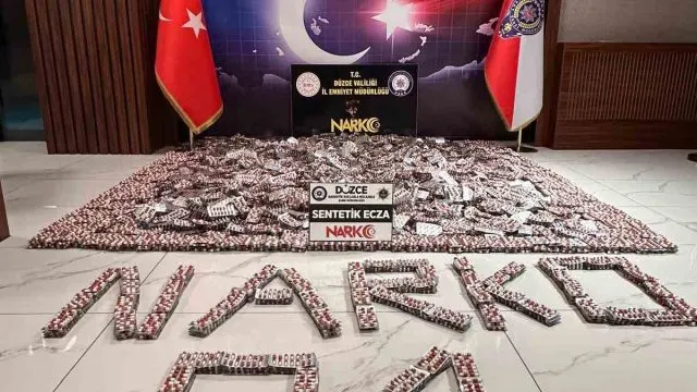 Düzce'de 18 Milyon Liralık Sentetik Ecza Operasyonu