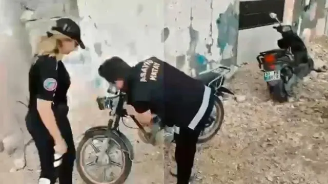 Hatay'da Motosiklet Tamircilerine Denetim: 2 Motosiklete El Konuldu