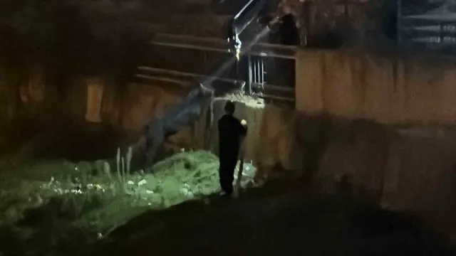 Düzce’de Dereye Düşen Eşek Sahibine Doğru İlerledi Düzce’de Dereye Düşen Eşek Sahibine Doğru İlerledi