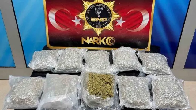 Siirt'te Durdurulan Araçtan 5 Kilo 600 Gram Skunk Çıktı