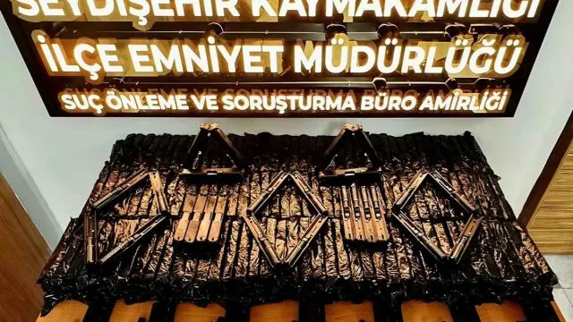 Seydişehir’de Araçtan Bin 560 Tabanca Parçası Çıktı