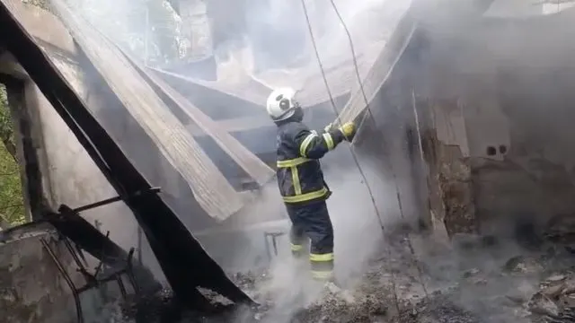 Dağlıca Köyündeki Okulda Sabah Yangını