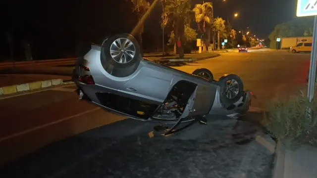 Side’de Takla Atan Otomobilin Sürücüsüne Alkollü Araçtan 50 Bin Lira Ceza