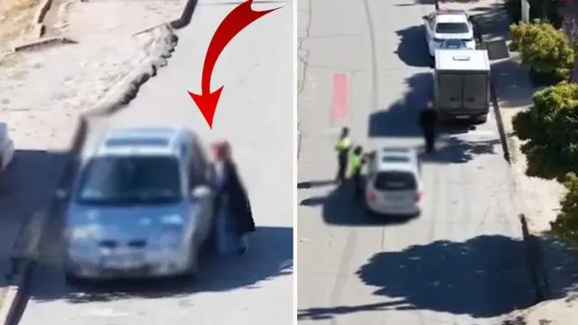 Kırıkkale’de Direksiyon Değişimi Dronla Görüntülendi Kırıkkale’de Direksiyon Değişimi Dronla Görüntülendi