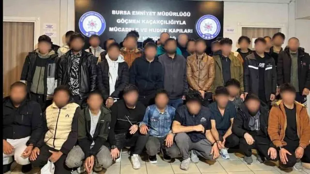 Bursa'da Göçmen Kaçakçılığı Operasyonunda 11 Şüpheli Gözaltında
