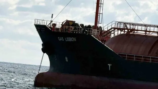 Hasarlı Gas Lisbon Tankeri Çatalca Açıklarında Görüntülendi
