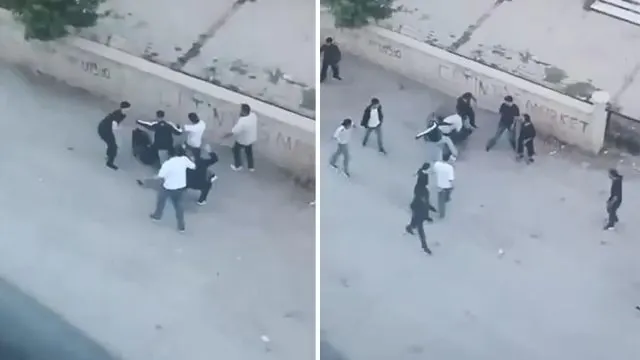 Elazığ'da Sokak Ortasında Grup Saldırısı Kamerada Elazığ'da Sokak Ortasında Grup Saldırısı Kamerada