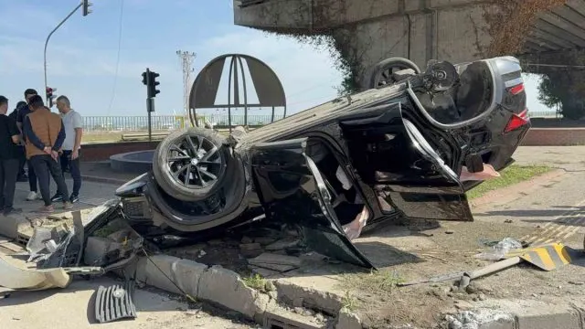 Samsun'da Yeni Alınan Otomobil Bir Saat Sonra Takla Attı